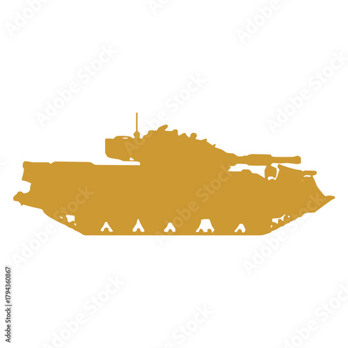 Military Tank Silhouette