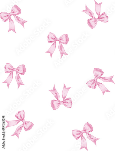 Pink bow plush Bows  satin girly ribbon coquette French Paris Parisian plush romantic girls trending style pink t-shirt design Slogan Logo Graphic Vector Tee shirt apparel print luxe fashion cherry 