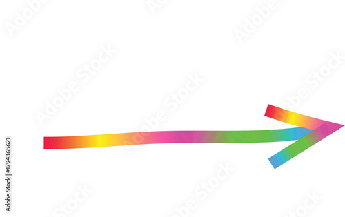 Bright Colorful Arrow Pointing Right on White Background for Direction Concept Free Download Bright Colorful Arrow Pointing Right on White Background for Direction Concept - GFXLoad