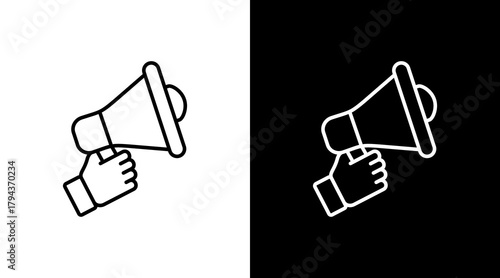 Responsible Advertising  White Icon Set Design