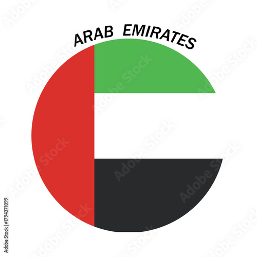 United arab emirates flag handmade vector