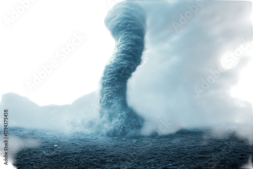 Powerful vortex hurricane tornado water spout disaster weather phenomenon ocean nature storm