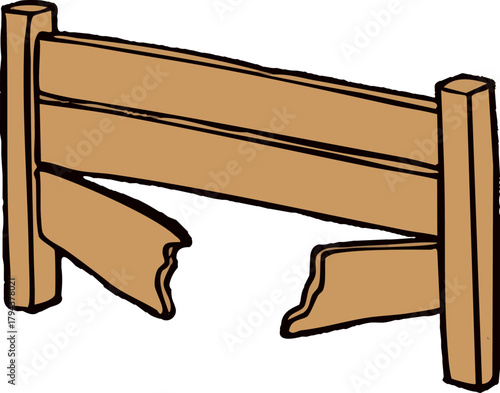 壊れたフェンス