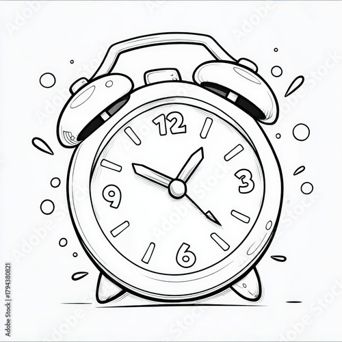 Alarm Clock, coloring page ...