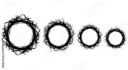 Wreath of thorny branches