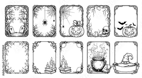 Halloween frame collection