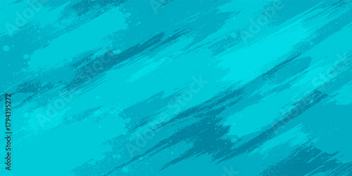 Teal Abstract Brush Stroke Background With Blue Color For Design And Art Projects EPS10