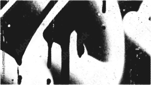 Grunge urban halftone dripping graffiti art background with ink drops and bold spray lines. Punk street texture for vintage design, pop poster, or creative overlay.