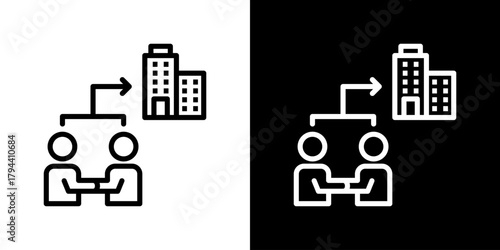 Connection Icon Set. Clean Line Design With Light And Dark Versions For Versatile Use. 