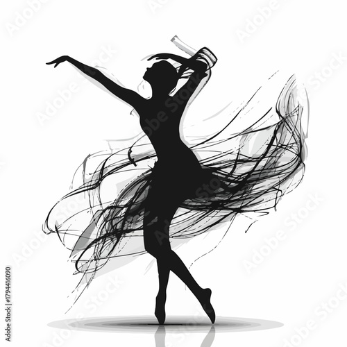 Modern Dance Silhouette 
