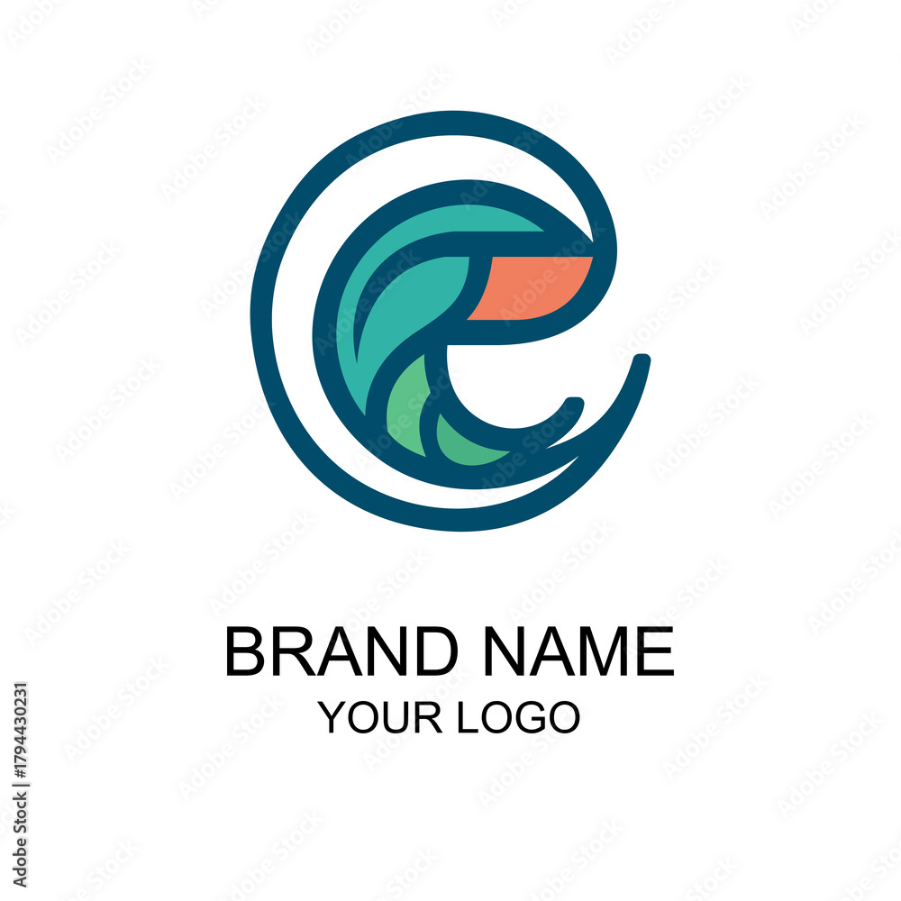 Naklejka premium shrimp logo design.eps