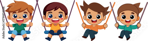 kids playing cartoon, fun childhood illustration, outdoor activity vector, teamwork learning art, cheerful children design, happy friendship artwork, childhood education cartoon, active lifestyle vect