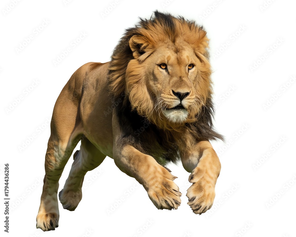 Obraz premium Lion with transparent background