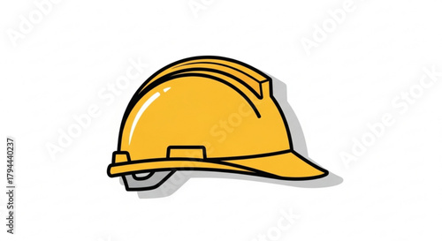 Yellow hard hat for construction worker safety safety helmet or construction helmet for worker safety