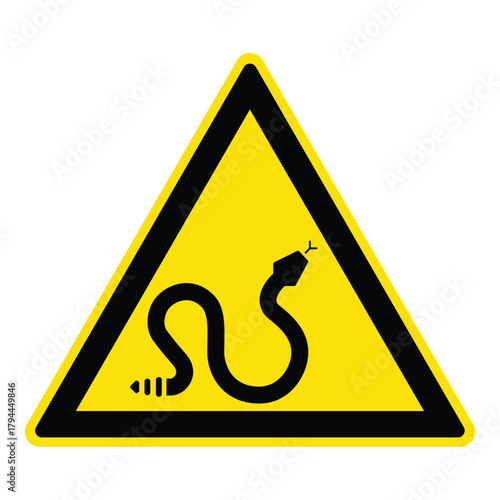 snake warning sign 2