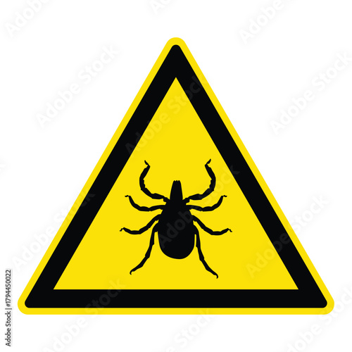 tick warning sign