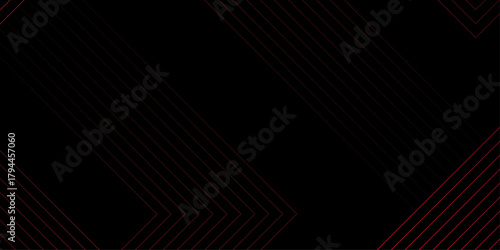 Simple black red background. Dark black dynamic vector background with diagonal lines. Abstract black background illustration with geometric graphic elements Suit for cover, banner, brochure, corpor.