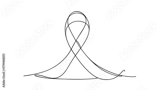 World Cancer Day logo with multicolored ribbon symbol of unity and hope 