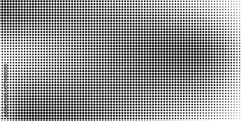 Retro halftone vector background with grunge effect. Black dots and distressed design layout. High contrast abstract texture overlay.eps10