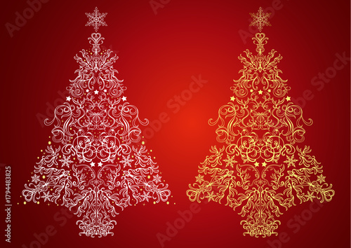 お洒落なクリスマスツリー