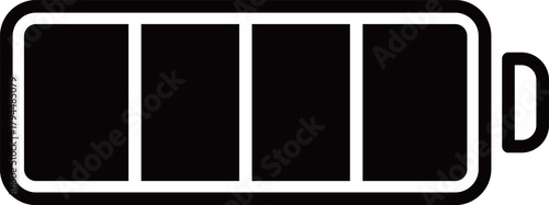 バッテリー・電池マークのフラットアイコン