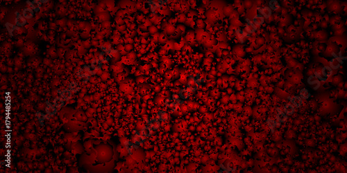 A seamless red binary code pattern with a digital heart motif creates a vibrant texture and vector backdrop for love and valentine themes