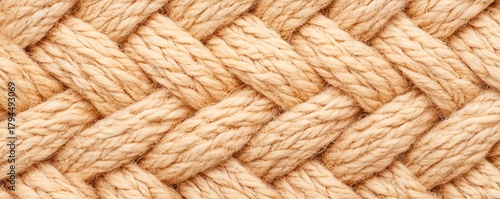 Woven Fabric Texture Background. A cozy and detailed close-up of a woven textile in earthy tones.