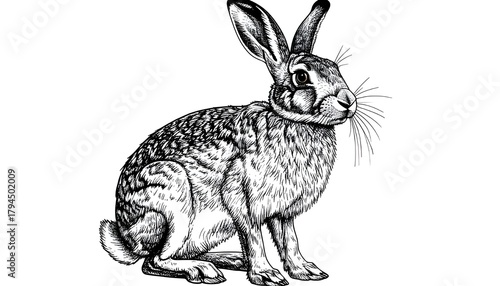 Rabbit sketch graphics
