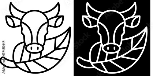 Organic Farming Icon Set White Style Collection
