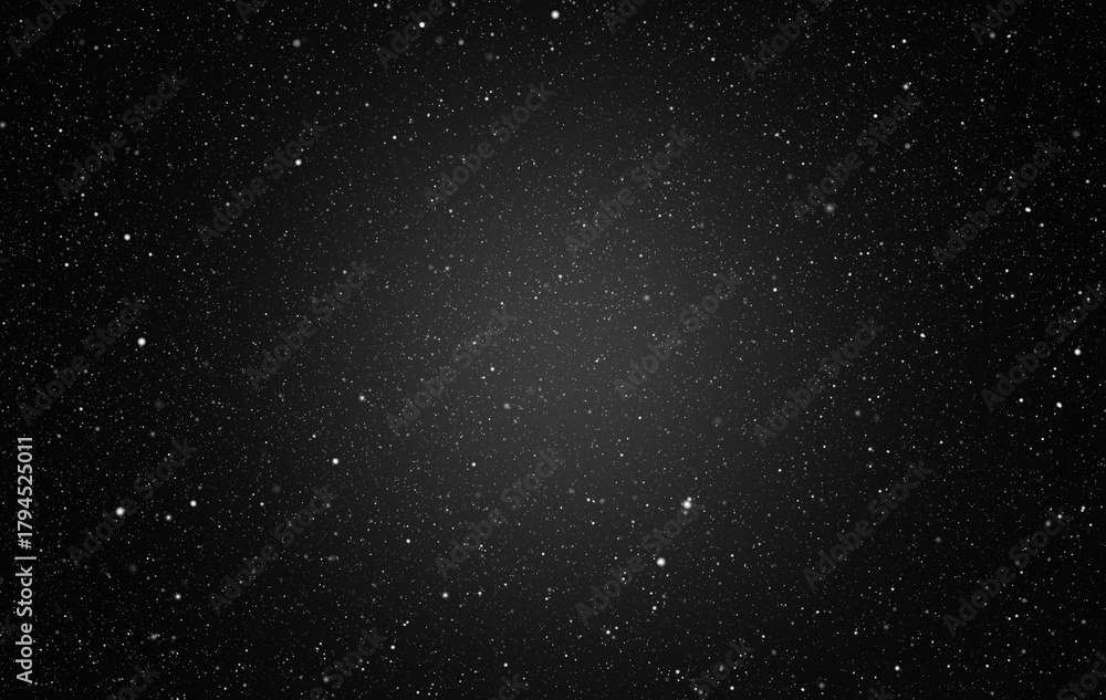 Fototapeta premium Space star shape sky night background, black starry cosmos abstract pattern dark blue science, textile cosmic galaxy astronomy decoration fantasy wallpaper landscape.