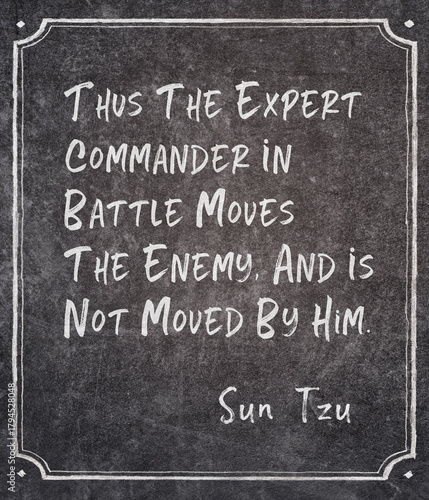expert commander Sun Tzu quote