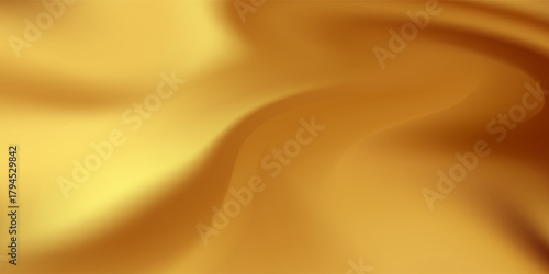 Shiny golden gradient background with smooth metallic texture, elegant and luxurious design perfect for invitations, certificates, packaging, and premium projects. golden silk background.