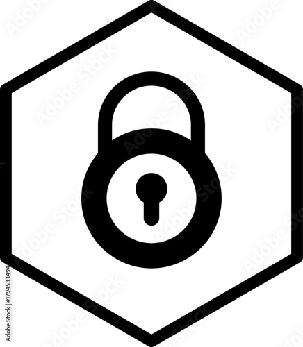 Cyber security network. Data protection. Digital padlock on internet technology networking with cloud computing and data. Cybersecurity icon