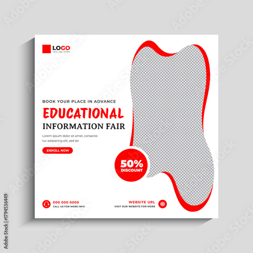 Education and Career Expo Social Media Instagram Post Banner	