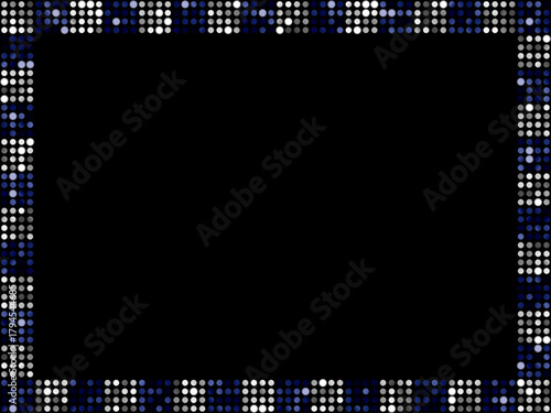 ミラータイル3、格子小F、14紺