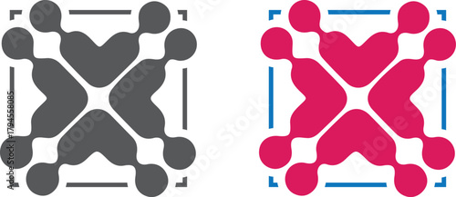 People Unity Color Logo Design Community Connection Template Vector