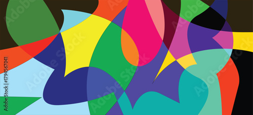 Abstract colorful background with circles