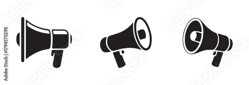 Speaker and Megaphone Icon, loudspeaker vector set, megaphone icon vector design simple, vector illustration EPS 10.