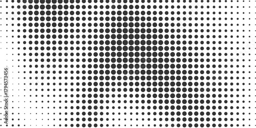 Black halftone gradient dot patterns background