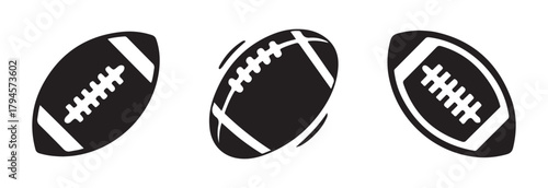 American football icon, football logo variations, American football icon design, football modern style, vector illustration EPS 10
