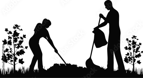 Minimalist Black Silhouette Wedding First Dance  