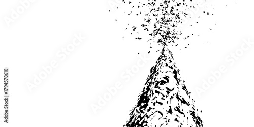 Celebratory Blur Delight | Clean, isolated vector art for creative projects.