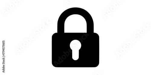 Secure Door Lock Illustration | Clean, isolated vector art for creative projects.