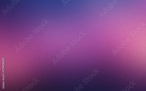 Abstract gradient background with purple blue grainy effect. Blurred texture ...