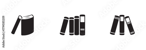 Open and close book icon, Simple book symbol, education concept, vector illustration EPS 10.