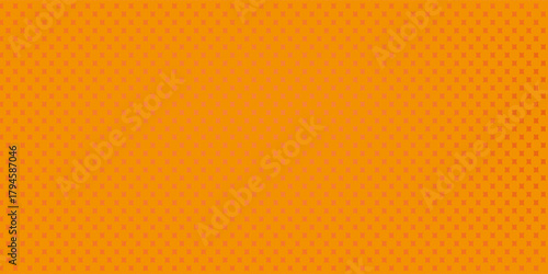 Dots halftone orange color pattern gradient texture with technology digital background. Dots pop art comics with summer background. modern orange dotted