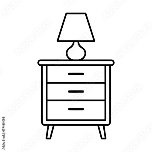 vector illustration of a furniture