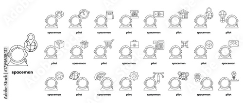 A series of cartoonish drawings of animals, including a horse, a cow