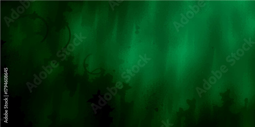 Bright abstract green background texture with light particles for nature-inspired summer or Christmas design
