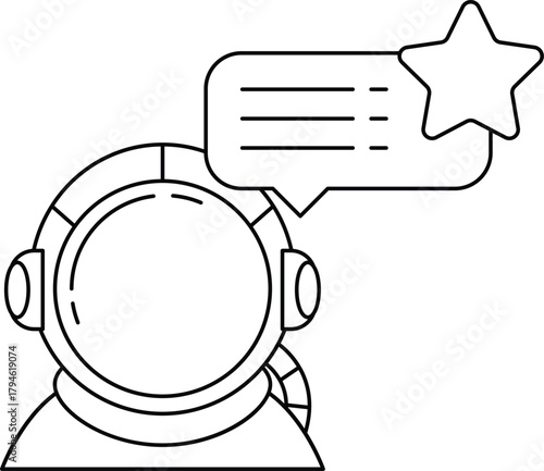 A man in a spacesuit is talking on a microphone